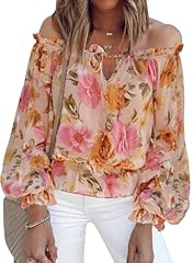 A Floral Print Orange Pink