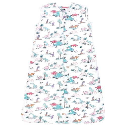 hudson baby unisex baby cotton sleeveless wearable sleeping bag sack blanket pink dinosaur adventures 18-24 months