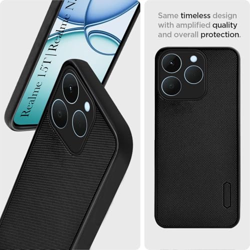 Image of Jkobi Rubberised Back Cover Case for Realme 15T | Realme Narzo 90 (Textured Grip Design | Micro-Fiber Cloth Inside | Slim and Light Weight | Soft Touch and Feel)