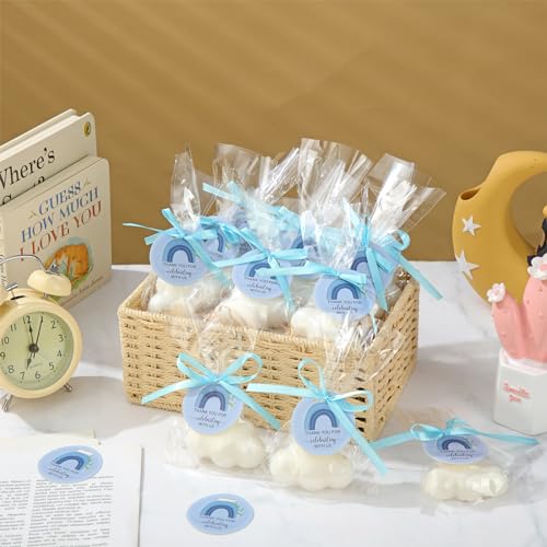 demissle 20 pcs cloud baby shower soap favors mini handmade soap gifts with thank you card for guests christmas party wedding return gifts bridal shower decorationswhite