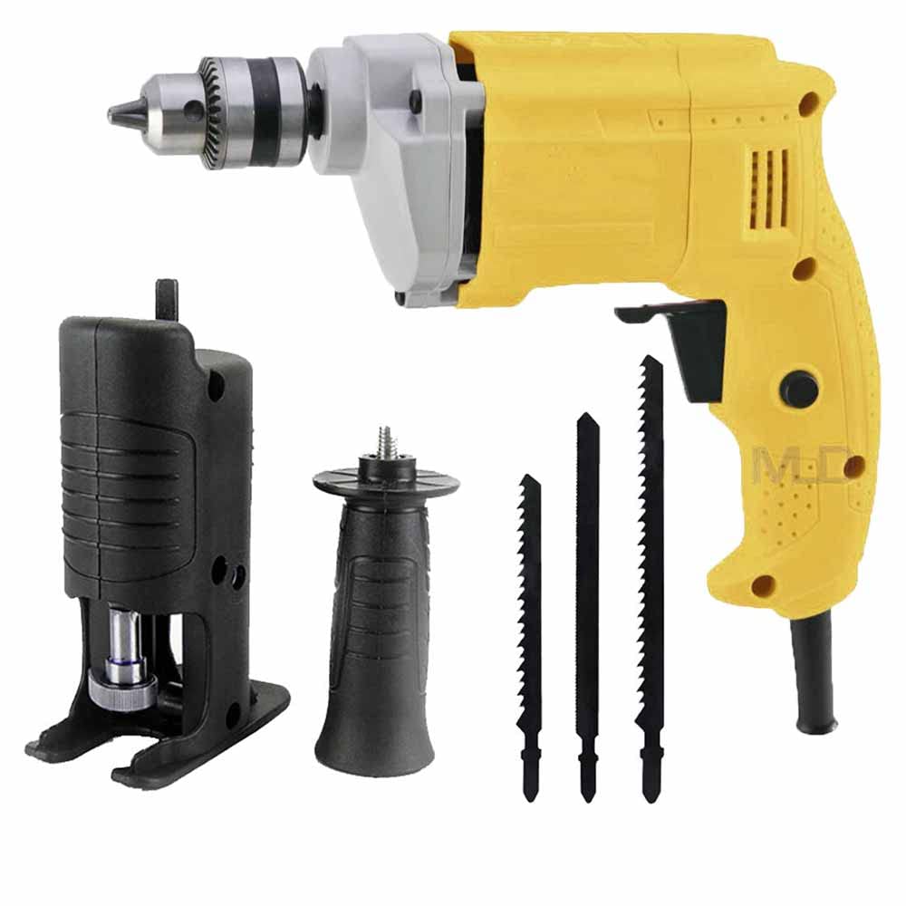 10mm Forward and Reverse Household Multi-functional Hand Electric Impact Drill with Multifunctional Electric Drill Convert Jig Saw Adapter (Chuck size : 10mm, watt : 450, Type : Corded) (B0C4YD16Z7) Amazon Price History, Amazon Price Tracker