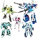 YOYOL Transformers Kingdom Conjunto de Figuras de Transformer Platinum Edition Autobot Heroes - Ultra Magnus Autobot Springer Arcee Blurr and Sargento Kup Figura de acción de Optimus Prime
