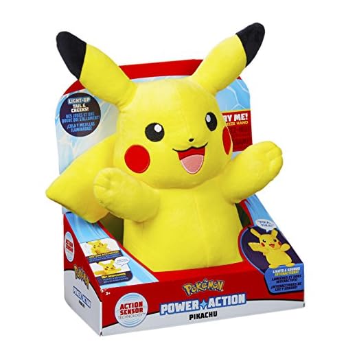 Pokemon 96383 Power Action Pikachu Toy, Multicolour