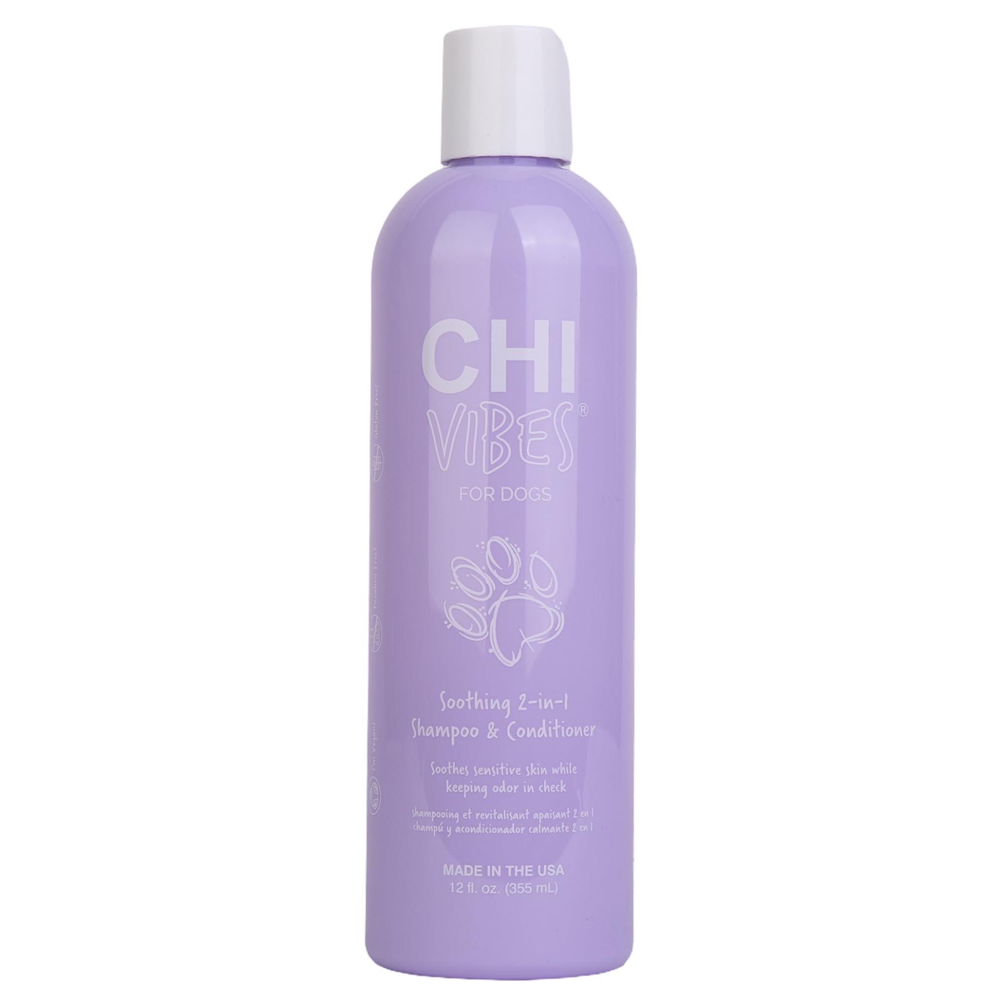 Amazon.com : CHI Vibes for Dogs Soothing 2 in 1 Dog Shampoo and