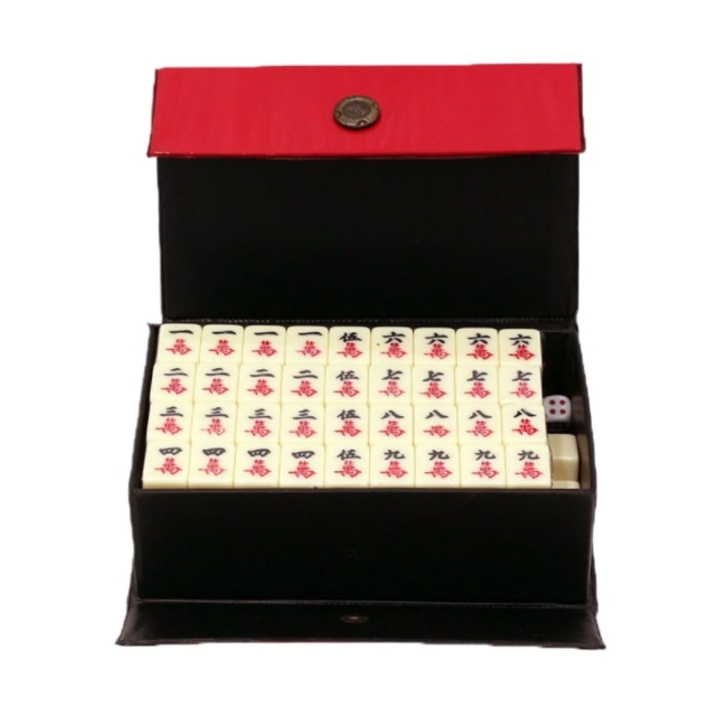 Chinesisches Mahjong Mahjong-Set, Chinesischer Mahjong, 144 Spielsteine, Reise-Mahjong Mit Aufbewahrungsbox, Chinesischer Mahjong Für Familie Reise Spiel