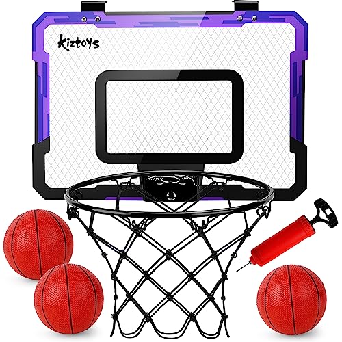 Wulwun Mini Basketballkorb Mit Elektronischem Zähler - Indoor Spielzeug Für Kinder Ab 3 Jahren Mit 4 Bällen