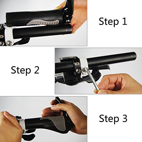 Prunus Bike Grips Rubber Ergonomic Antislip Handlebar Grips For Mtb Bicycle Mountain,Suitable For 22.2Mm Bike Handlebar With Free Grips Wrench #TOP5