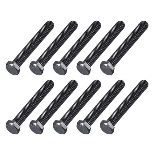 Image of METALLIXITY Hex Head Bolts (3 /8-16 x 3) 20Pcs, 304 Stainless Steel 18-8, Fully Threaded, External Hex Drive, Hex Head Screw Bolt, Black Oxide