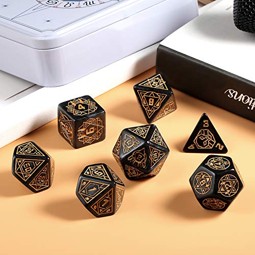 image for 25mm Giant Polyhedral Dice Set D&D, DNDND Constellation Patterns DND D