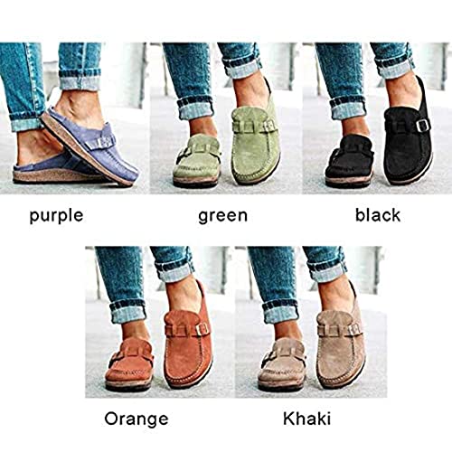 Women's & Men's Green Suede Casual Loafer Sandals Size EU 434