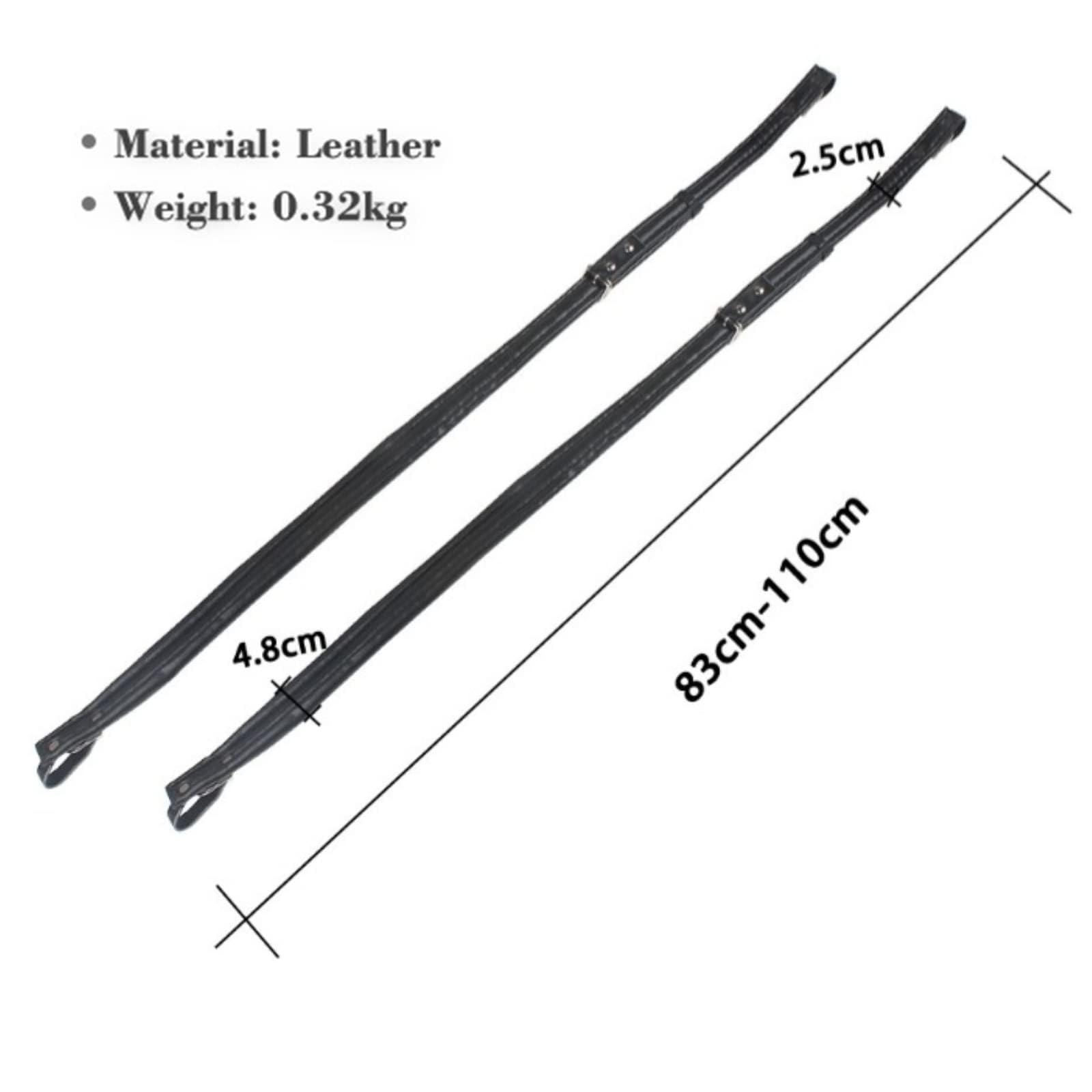 Dilwe Correas de acordeón, correas de hombro de acordeón engrosadas ajustables resistentes al desgaste de PU para acordeones bajos 16-120(negro)