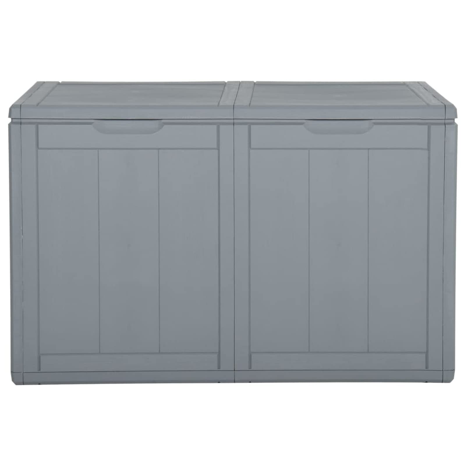 Baule da Giardino 180 L Grigio in Rattan PP,Baule da Giardino,Baule da Giardino per Esterno,Baule da Giardino Impermeabile-151234