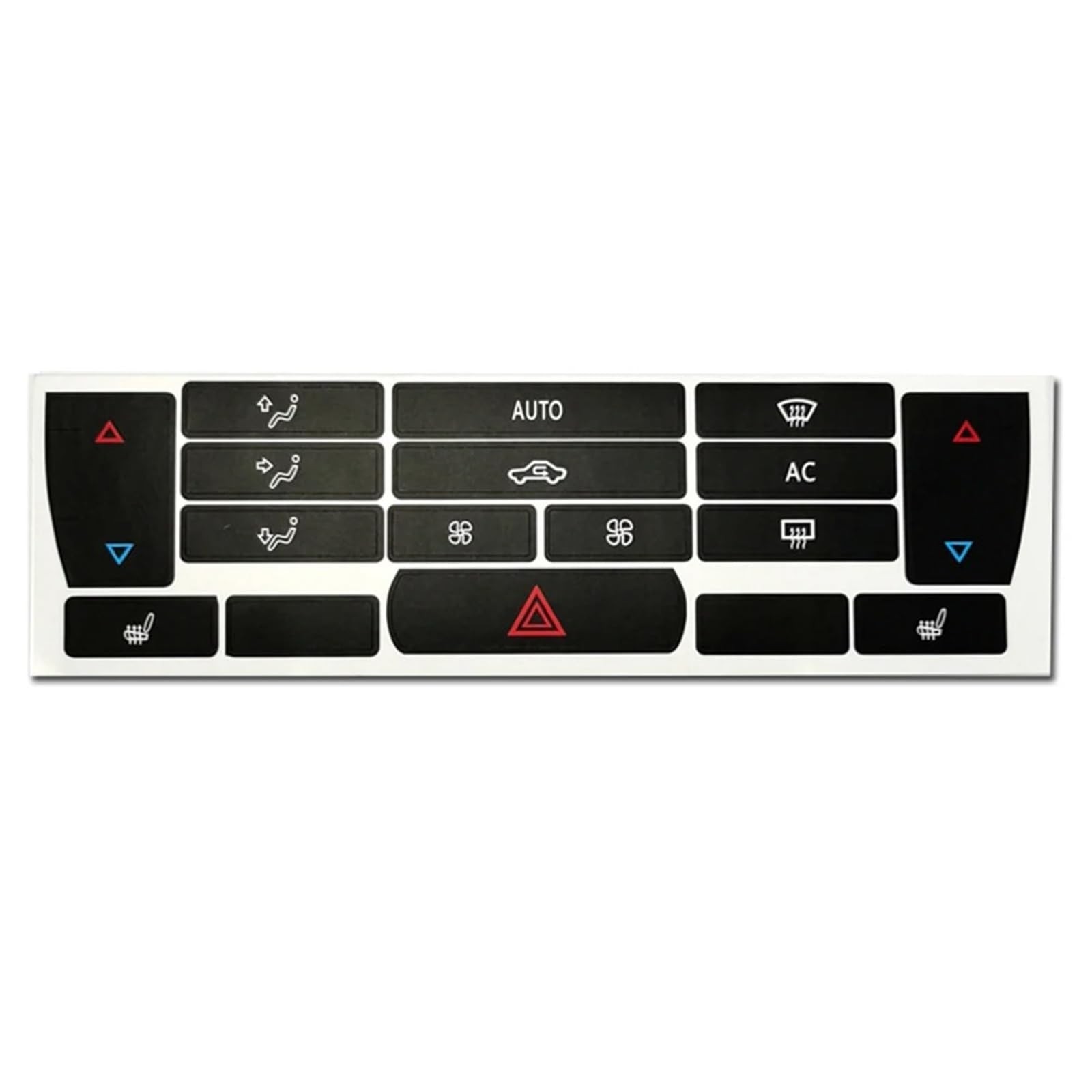 Car Interior Button Sticker Compatible with Saab for 9-3 2003 2004 2005 2006 2007 Air Conditioning Control Panel Button Repair Sticker AC Climate Decals