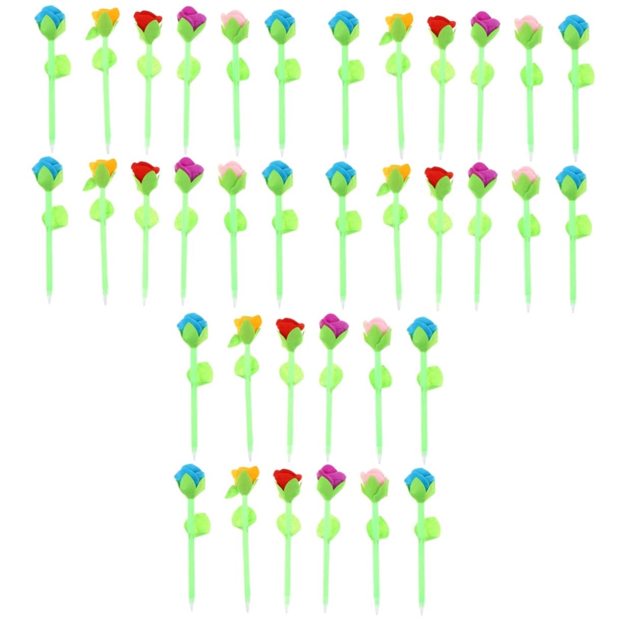 Lurrose Lot De 3 Stylos À Bille Pour Étudiants Stylos Fantaisie Décoratifs Légers Et Antidérapants Pour Bureau Et École 12 Pièces X 3