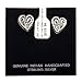 Heart .925 Sterling Silver Certified Authentic Handmade Hopi Native American Earrings