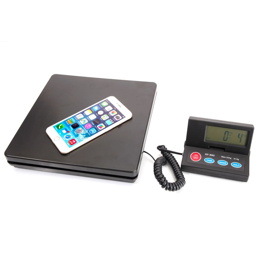 SF-890 50KG/1g Portable Plastic Electronic Scale Black