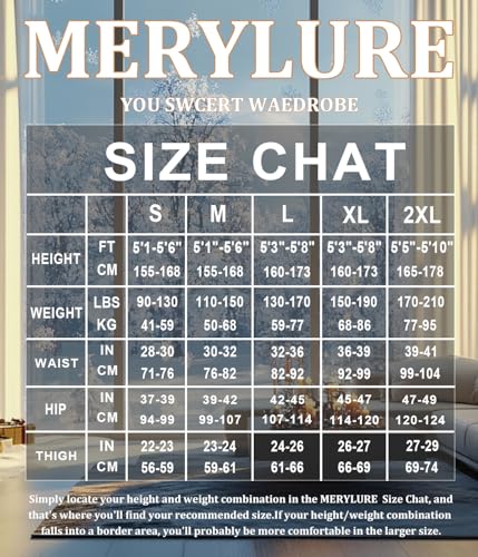 Image of MERYLURE Fleece Lined Tights Women, Winter Warm Opaque Thermal Pantyhose, High Waisted Thick Control Top Leggings