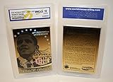 Merrick Mint Laser Line Gold Barack Obama 44th President 2008 Collectible Card - Gem Mint 10