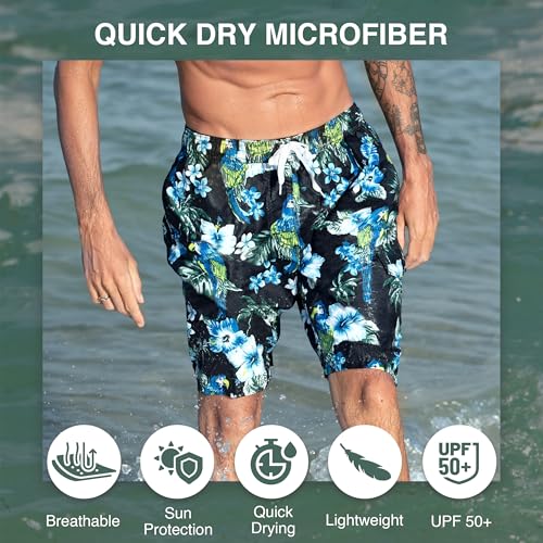 Image of Kanu Surf Men's Big Viper Extended Size Stripe Swim Trunk