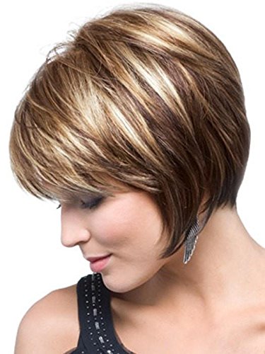 Audrey Wig Color Sandy Silver - Rene of Paris Wigs Short 6" Layered Bob Angled Sides Synthetic Average Cap