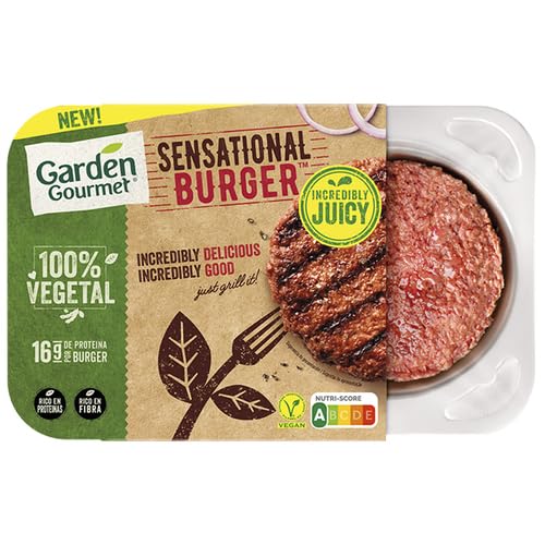 PACK 4 BANDEJAS SENSATIONAL BURGER Preparado vegetal tipo hamburguesa a base de proteínas de soja GARDEN GOURMET 113 g. (PRODUCTO REFRIGERADO)