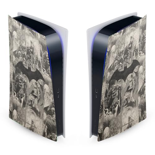Vinyle Batman PS5 Digital Edition à motif collage distressed logos pour console