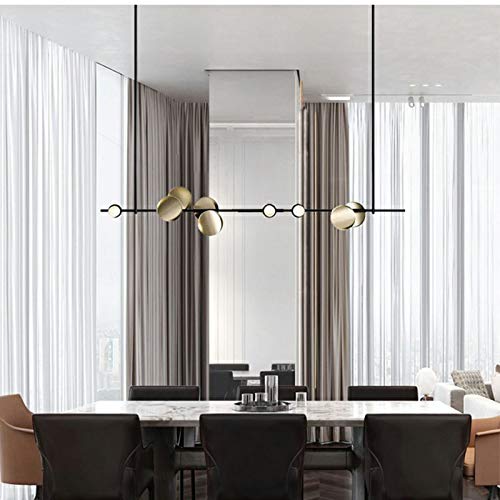 Lampe à dîner LED long chandelier 160 cm multi-head pour plafond - 5