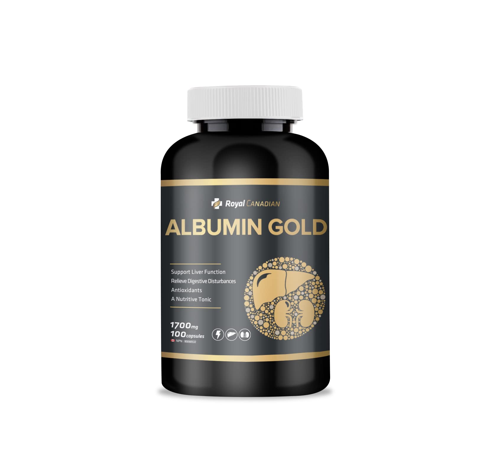 Albumin Gold 1700mg | Liver Function | Kidney Function | Fatigue Recovery | Immune System (100 caps)