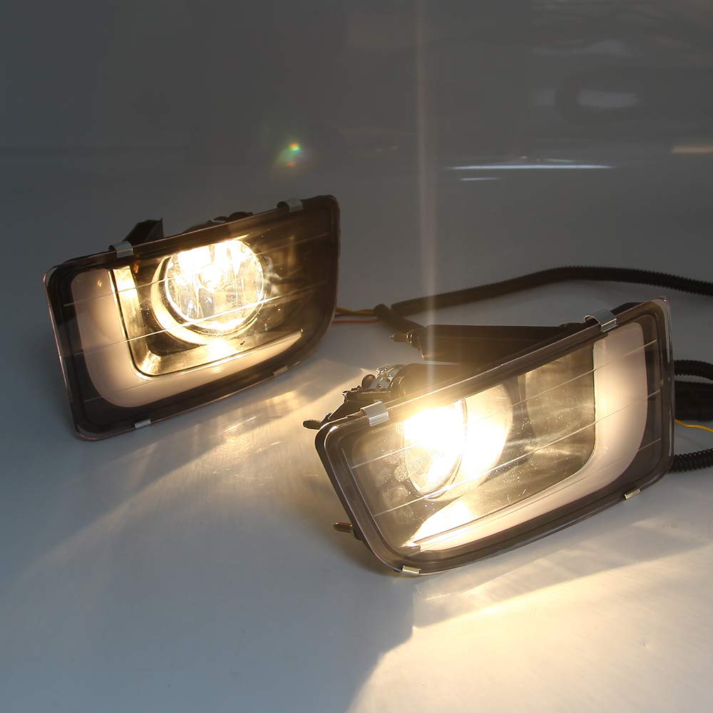 LED 6000K Luce di marcia diurna DRL + Indicatori di direzione gialli + Gruppo fendinebbia alogeno 4300K ​​per D-MAX 2014 2015
