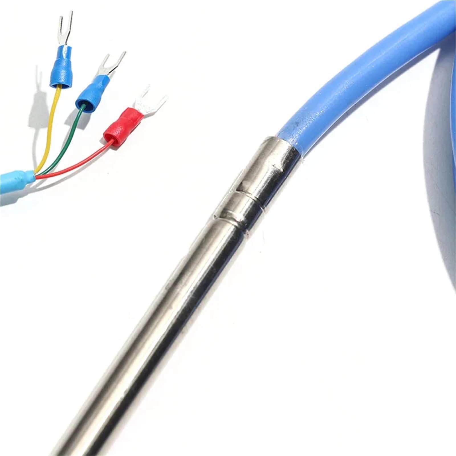 1 termopar PT100/PT1000 de acero inoxidable con sonda de inserción de aguja de 6 x 50/100/150 mm y cable de 1/2/3/4/5 m for sensor de temperatura(PT100 3m,50mm)