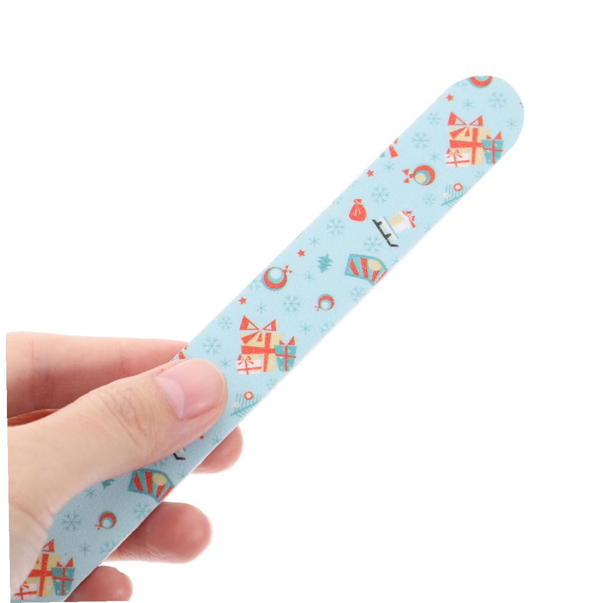 Lot de 24 Limes à Ongles Thème de Noël Outils Abrasifs pour Manucure et Pédicure Bandes Abrasives pour Polissage et Façonnage des Ongles Accessoires DIY Festifs Plusieurs styles