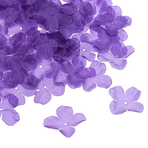 PATIKIL Artificial Flower Petals, 500Pcs Fake Flowers Silk Petal Decoration Supplies for Wedding Decor Bridal Party Event Dark Purple