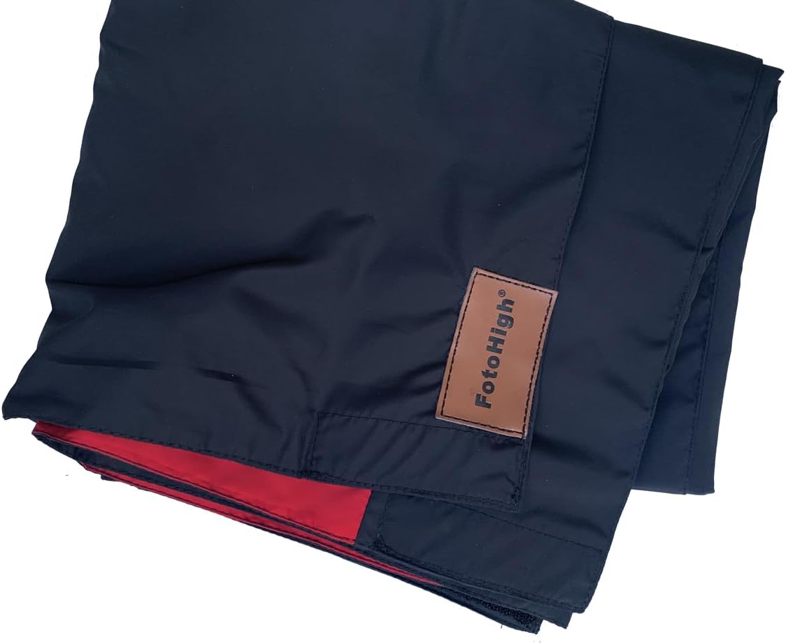 FotoHigh New Dark Cloth Focusing Hood for 5X7 8X10 Large Format Camera Wrapping 150cm 535g