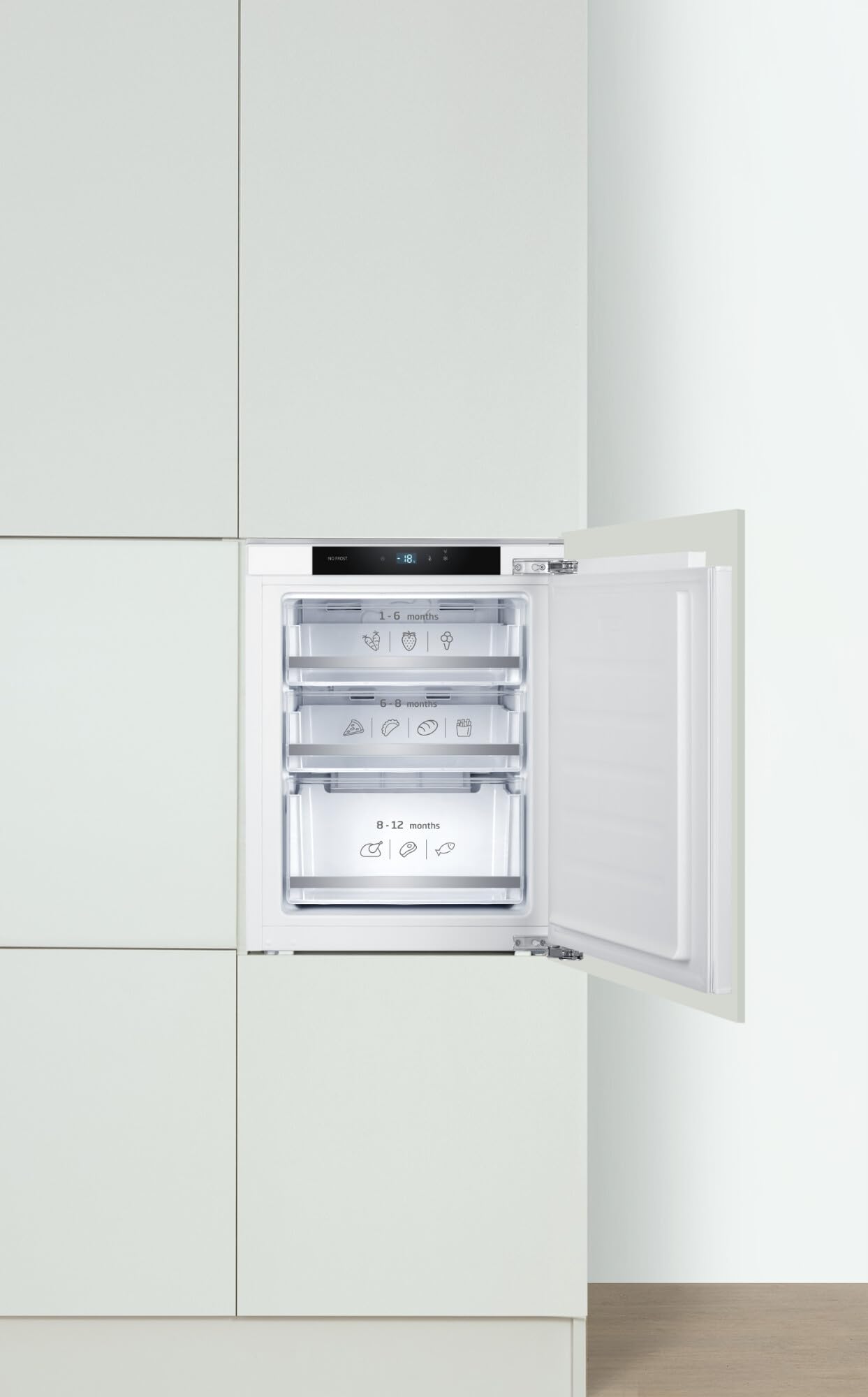 Amica EGSX 321 210 Gefrierschrank, 712 mm Nische, Festtür-Technik, Energieeffizienzklasse D
