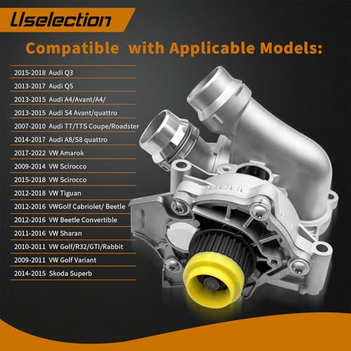 06H121026AB Aluminum Water Pump Kit for Audi and Volkswagen 2.0T TSI - Image 6