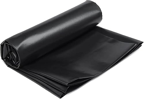 ACTREY Revestimiento de estanque de 15.6 mil, 13 x 20 pies de polietileno de alta densidad resistente para estanques de peces, fuentes de arroyos y