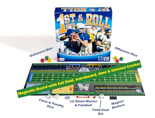1st & Roll Juego de Mesa de Fútbol para 2-4 Jugadores miniatura 2