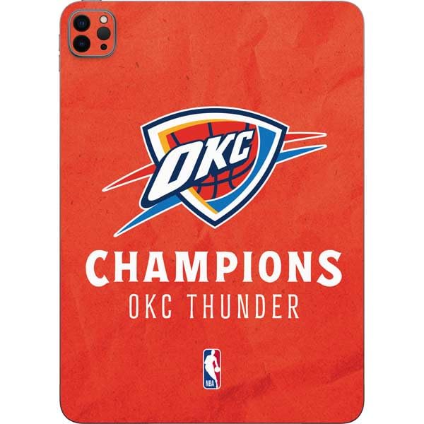 Skinit Decal Tablet Skin Compatible with iPad Pro 11in (2020) - Officially Licensed 2025 NBA Champions Oklahoma City Thunder Design