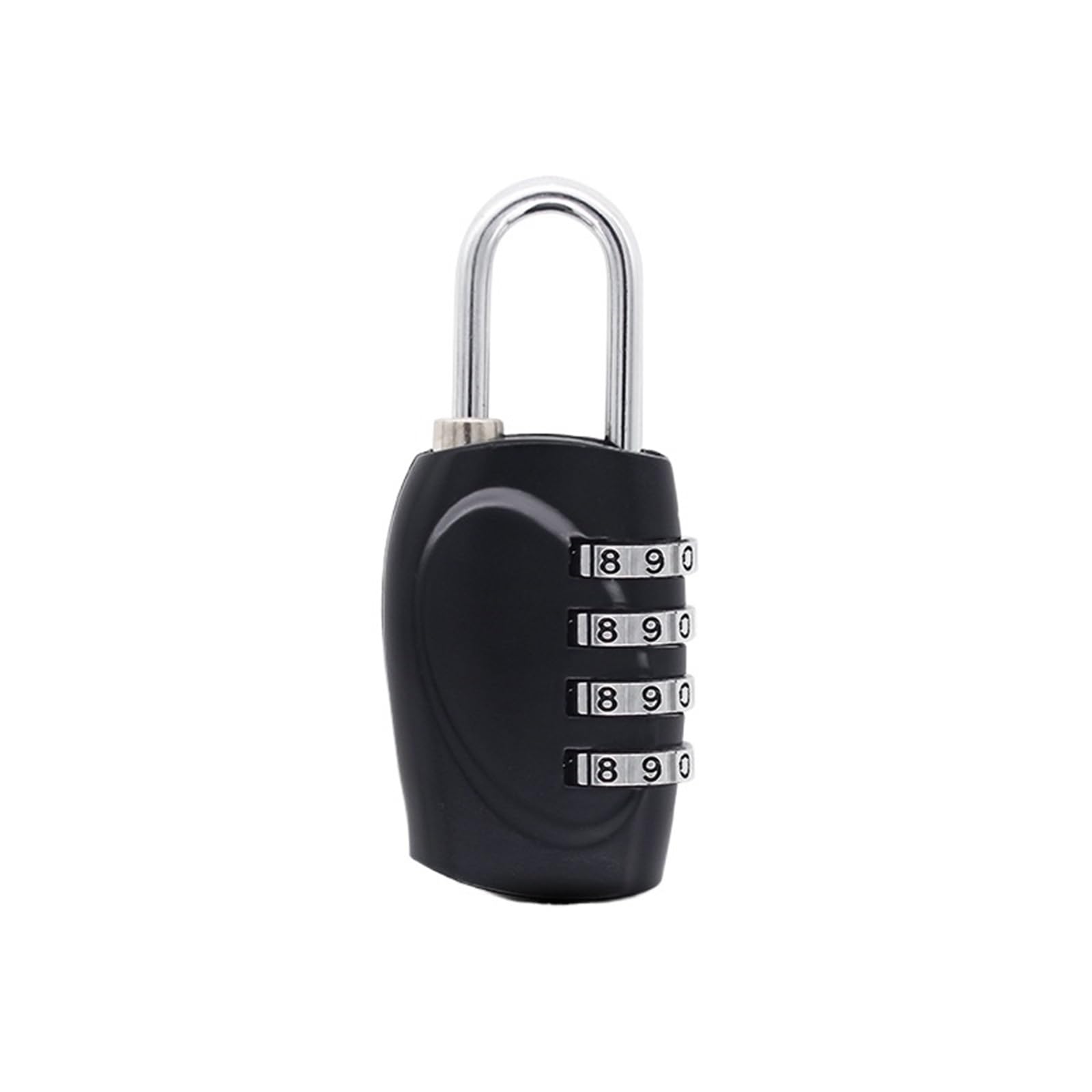 Lock Luggage 4-Digit Password Padlock Combination Lock Luggage Travel Safety Lock Zinc Alloy Hardware(Black)