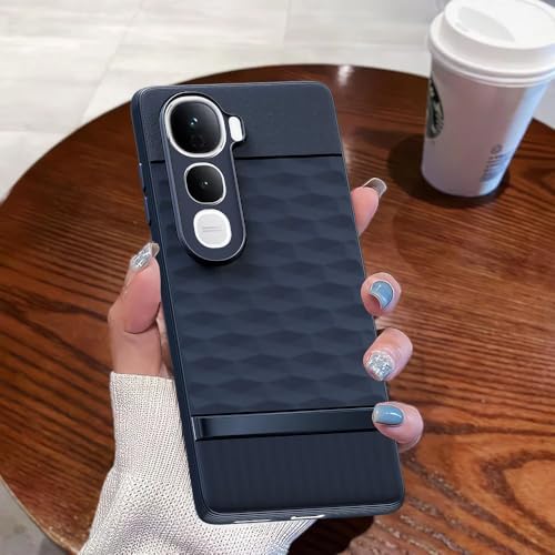Image of amazon basics Shockproof Case for Vivo Y400 Pro 5G | Full Camera Protection | TPU Flexible Back Cover for Vivo Y400 Pro 5G (Steel Blue)