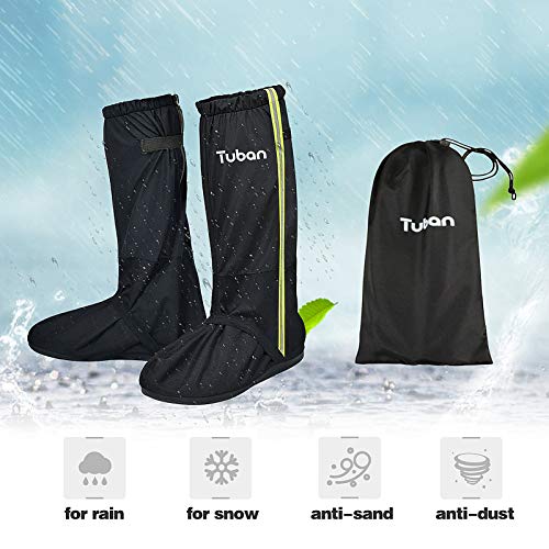 DECDEAL Sapatos de chuva impermeáveis cobrem polainas leves e reutilizáveis para neve no deserto com