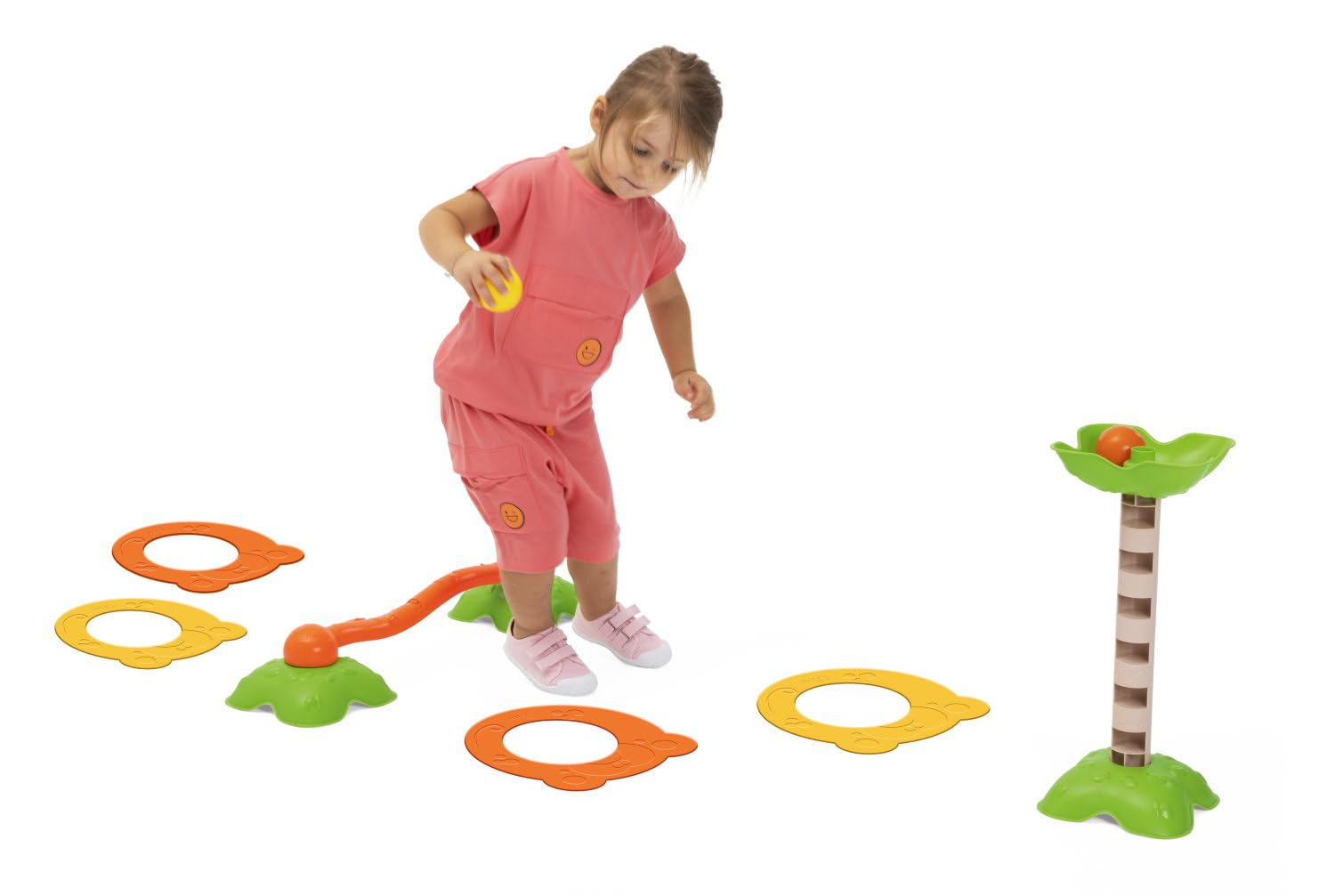 Chicco, Kit Premotricità, Ispirato al Metodo Montessori, 10 percorsi, Stimola la Coordinazione, la Conoscenza del Corpo e dello Spazio, l'Equilibrio, Psicomotricità, Giochi Bambini 2-5 Anni