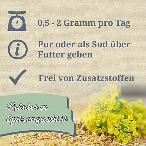 Krauterie Fenchelsamen Hund, Einzelfuttermittel für Hunde (100 g), Fenchelsamen Geschrotet in Spitzenqualität