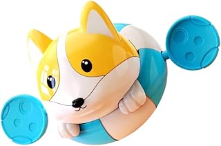 Toyvian Banho Educacional Para Crianças Adorável Cachorro Banheira Crianças Chuveiro Banheira Aprendizagem Crianças Banho Banheira De Bebê Decoração De Quarto Infantil Relógio Pré-Escolar