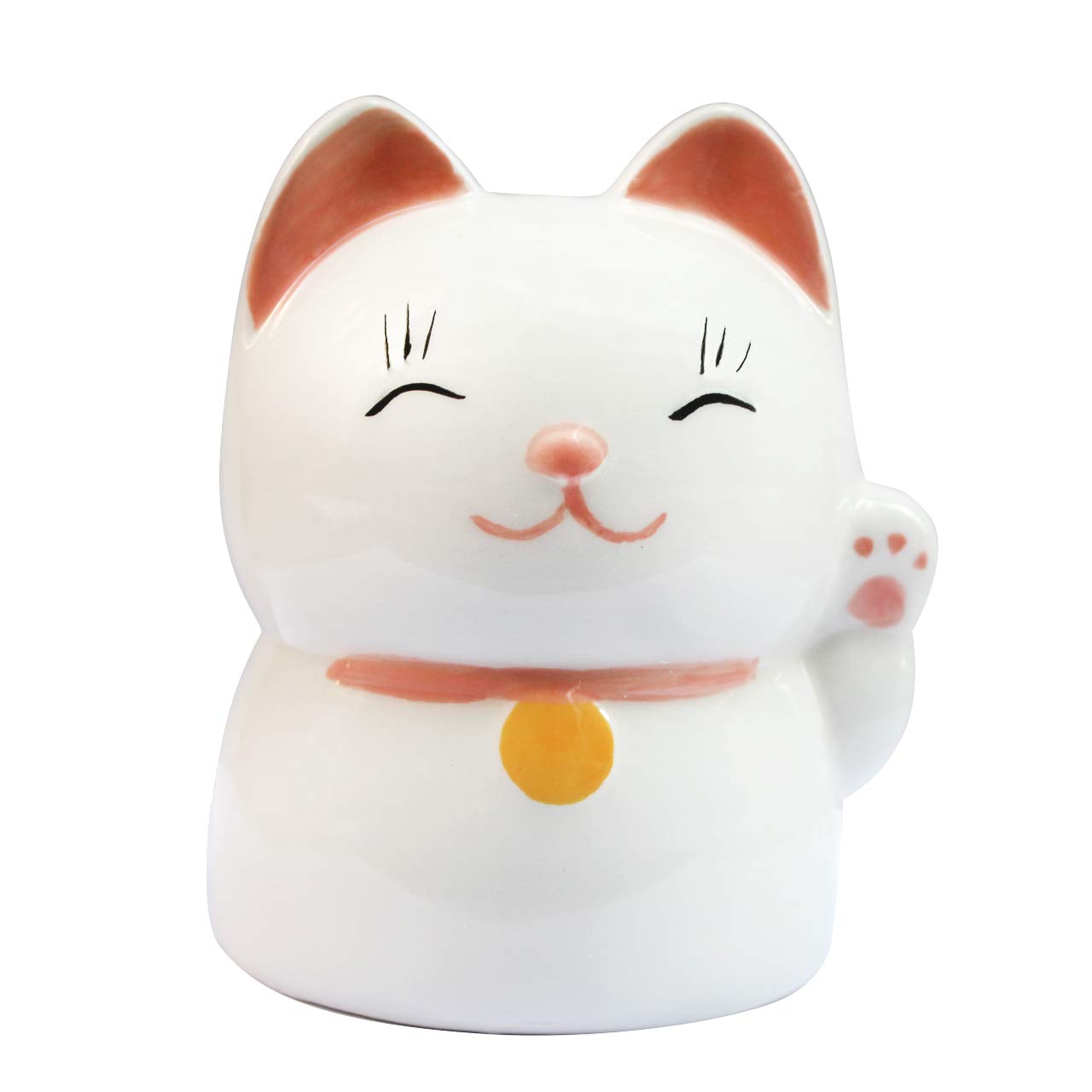 Favor Ceramic Mini-Piggy Bank in Gift Box with Polka-Dot Bow White (Small)