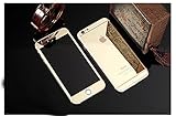 iPhone 6S Plus (5.5Inch Only) Screen Protector, Allytech Front+Back Electroplating Mirror Tempered Glass Film Screen Protector Cover for iPhone 6 Plus/6S Plus 5.5 Inch [Crystal Clear]-Gold
