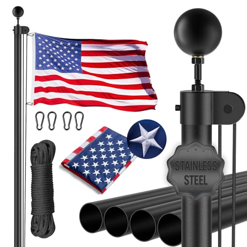Heritage 20-Foot Stainless Steel Spinning Flagpole