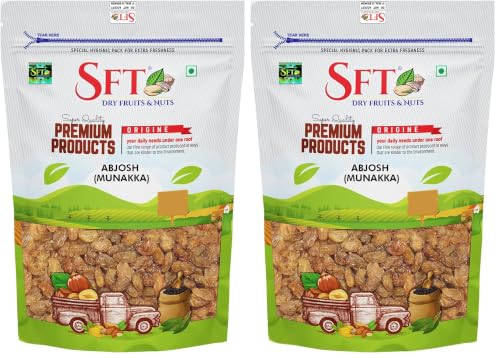 Image of SFT Raisin with Seed (Munakka) Abjosh 1 Kg (Pack of 2)