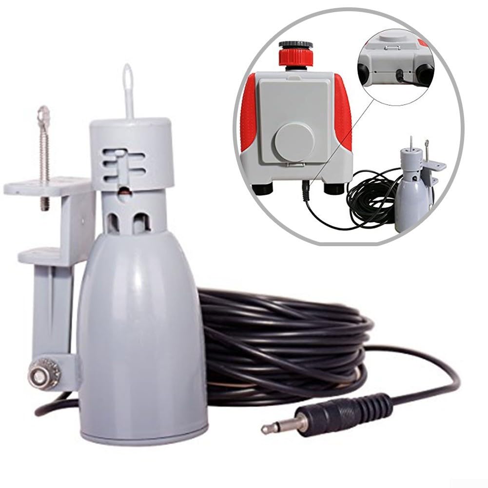 Regolatore del temporizzatore di irrigazione del giardino con il sensore della pioggia, sistema di irrigazione automatico con cavo di 7M per la protezione delle piante