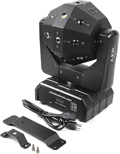 Miniatura 9 de Luz de haz de cabeza móvil 4 en 1 LED RGBW DMX luz estroboscópica de escenario DJ Bar Disco Club Fiesta Etapa Iluminación